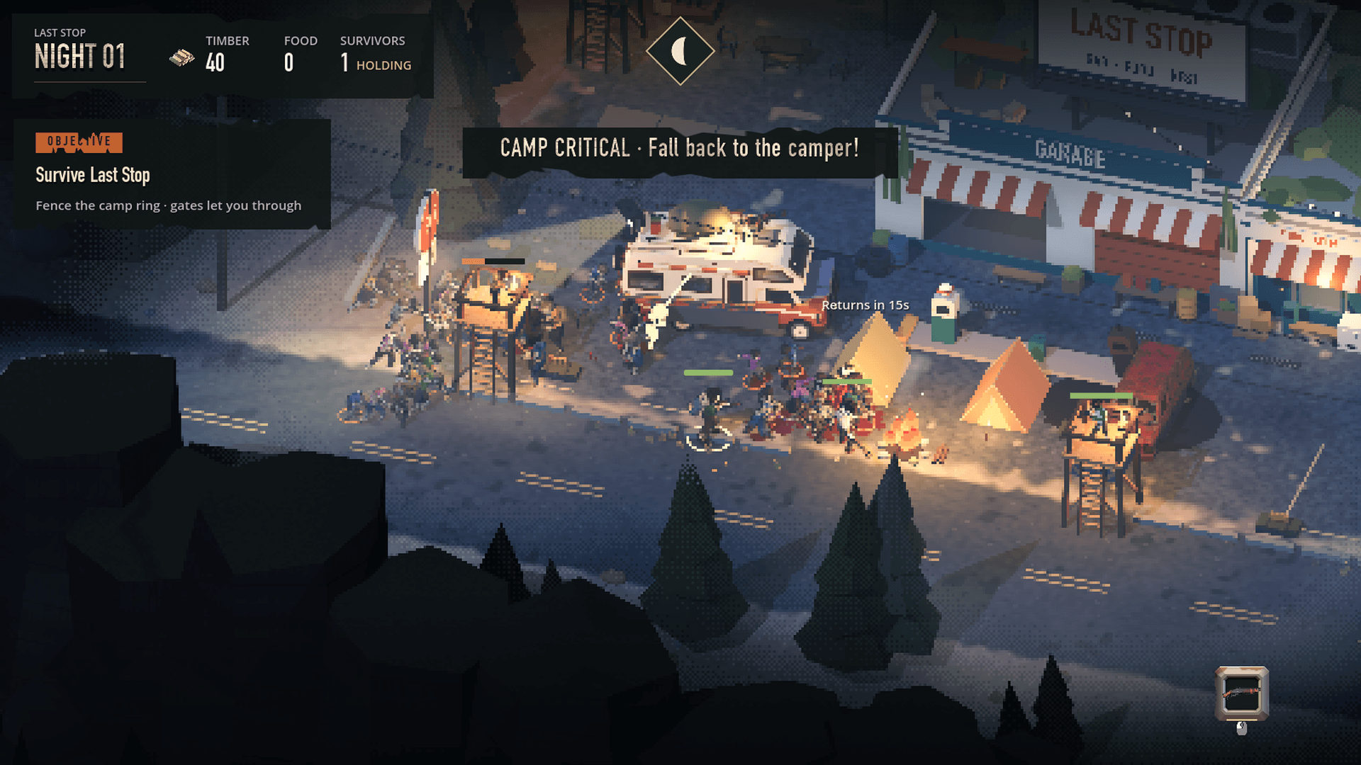the horde swarming the camper — camp critical