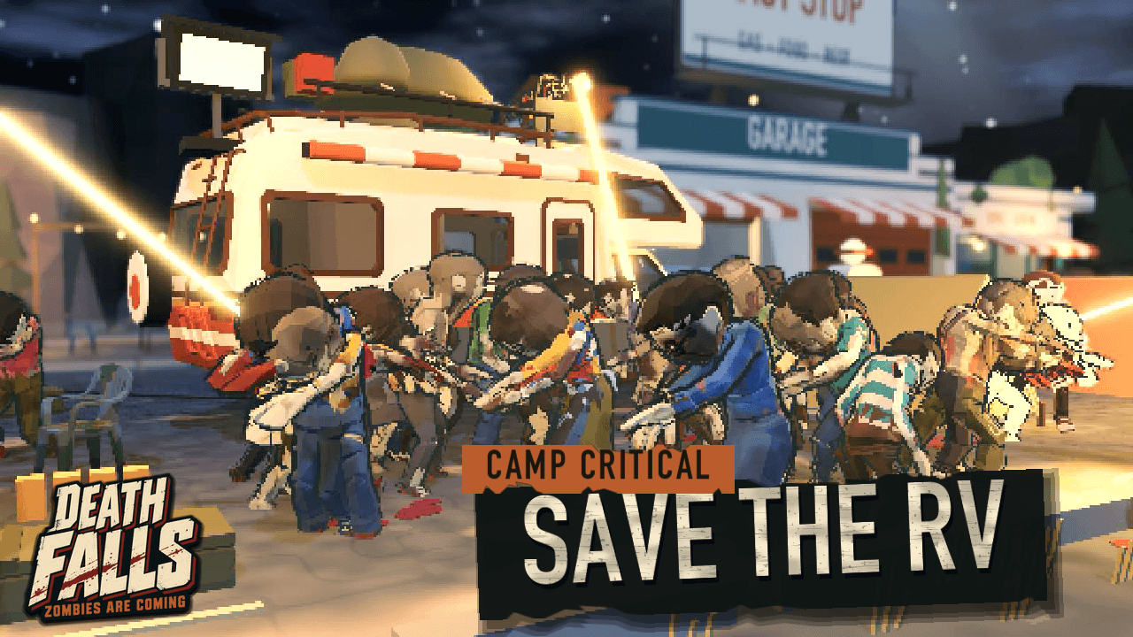 SAVE THE RV — the horde all over the camper