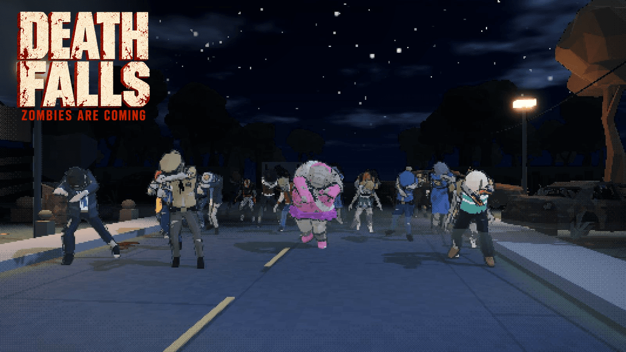 the horde walking at the camera, a Bloater among them
