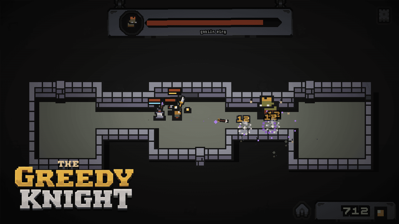 the goblin king fight, logo in the picture rather than a bar